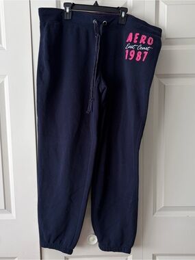 Aeropostale Sweatpants Navy Y2K Size XL